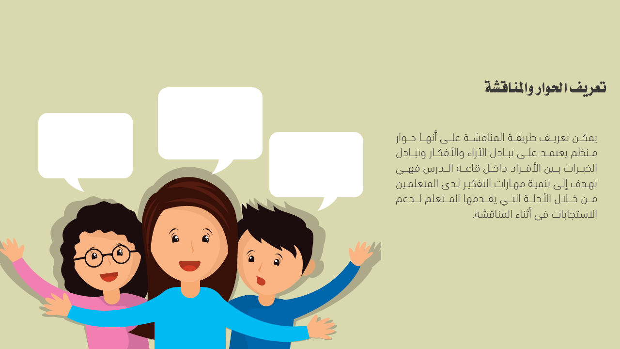 تحضير درس بطريقة المناقشة تحضير درس بطريقة المناقشة