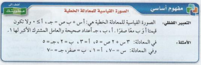 كتاب الطالب درس تمثيل المعادلات الخطية للصف الثالث المتوسط الفصل الدراسي الأول 1438/1439هـ كتاب الطالب درس تمثيل المعادلات الخطية للصف الثالث المتوسط الفصل الدراسي الأول 1438/1439هـ