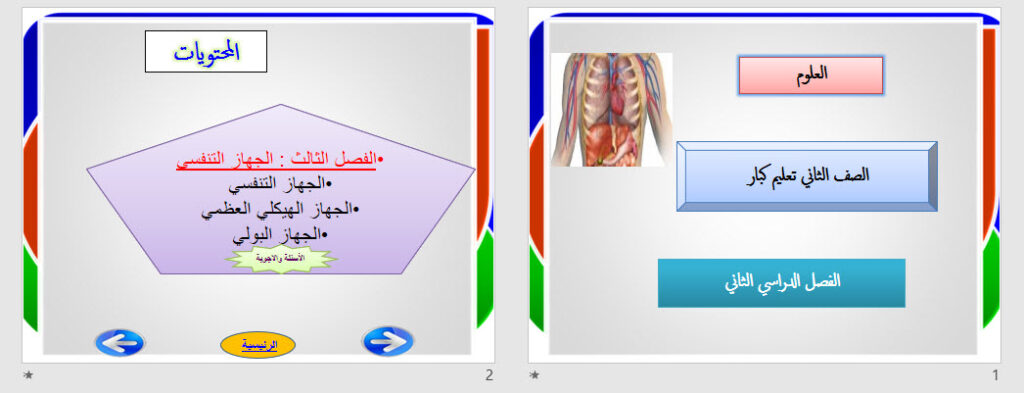 عروض بوربوينت مادة العلوم للصف الثاني تعليم الكبيرات الفصل الدراسي الثاني عروض بوربوينت مادة العلوم للصف الثاني تعليم الكبيرات الفصل الدراسي الثاني