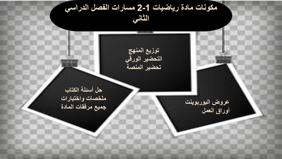 مفردات الدرس منصة مدرستي رياضيات 1-2 مسارات الفصل الثاني مفردات الدرس منصة مدرستي رياضيات 1-2 مسارات الفصل الثاني
