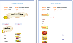 اوراق عمل درس Unit 3Lesson3Lesson  4-5 لمادة سمارت كلاس smart class للصف الرابع الابتدائي الفصل الدراسي الثاني