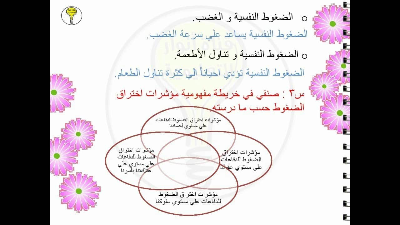 ورق عمل درس المحافظة على الوزن المثالي مادة التربية الصحية والنسوية مقررات عام 1442هـ