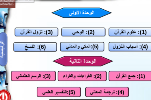 بوربوينت مادة التفسير 2 نظام مقررات