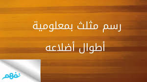 حل اسئلة مادة الرياضيات درس رسم المثلث بمعرفة طول ضلعين وقياس الزاوية بينهما الصف اولى كبيرات الفصل الدراسى الثانى