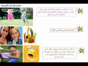 بور بوينت مادة التربية الأسرية درس أخطار التعرض لأشعة الشمس الصف الثالث الابتدائي الفصل الدراسى الاول