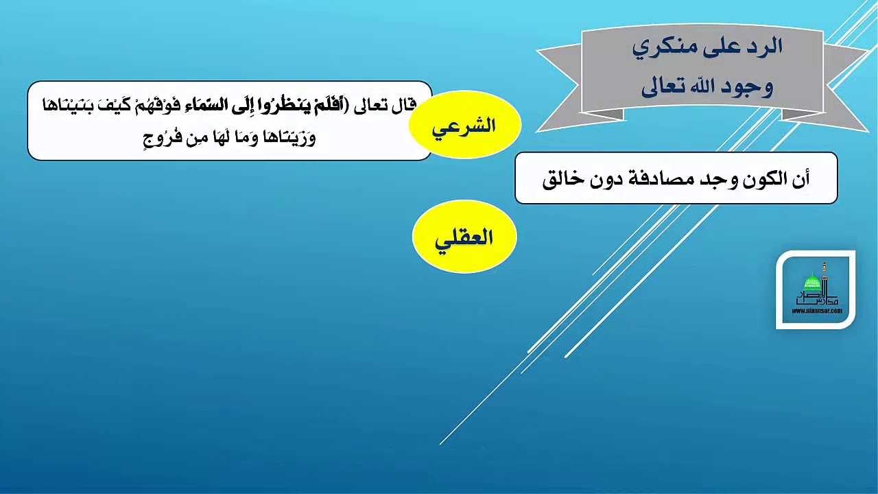 مهارات درس الرد على منكري وجود الله تعالى مادة التوحيد 1 نظام مقررات الفصل الدراسي الثاني 1442 هـ