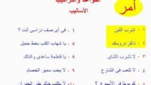 عروض باور بوينت درس الأسلوب اللغوي الأمر مادة لغتي الصف الأول متوسط فصل دراسي أول العام الدراسي 1440هـ
