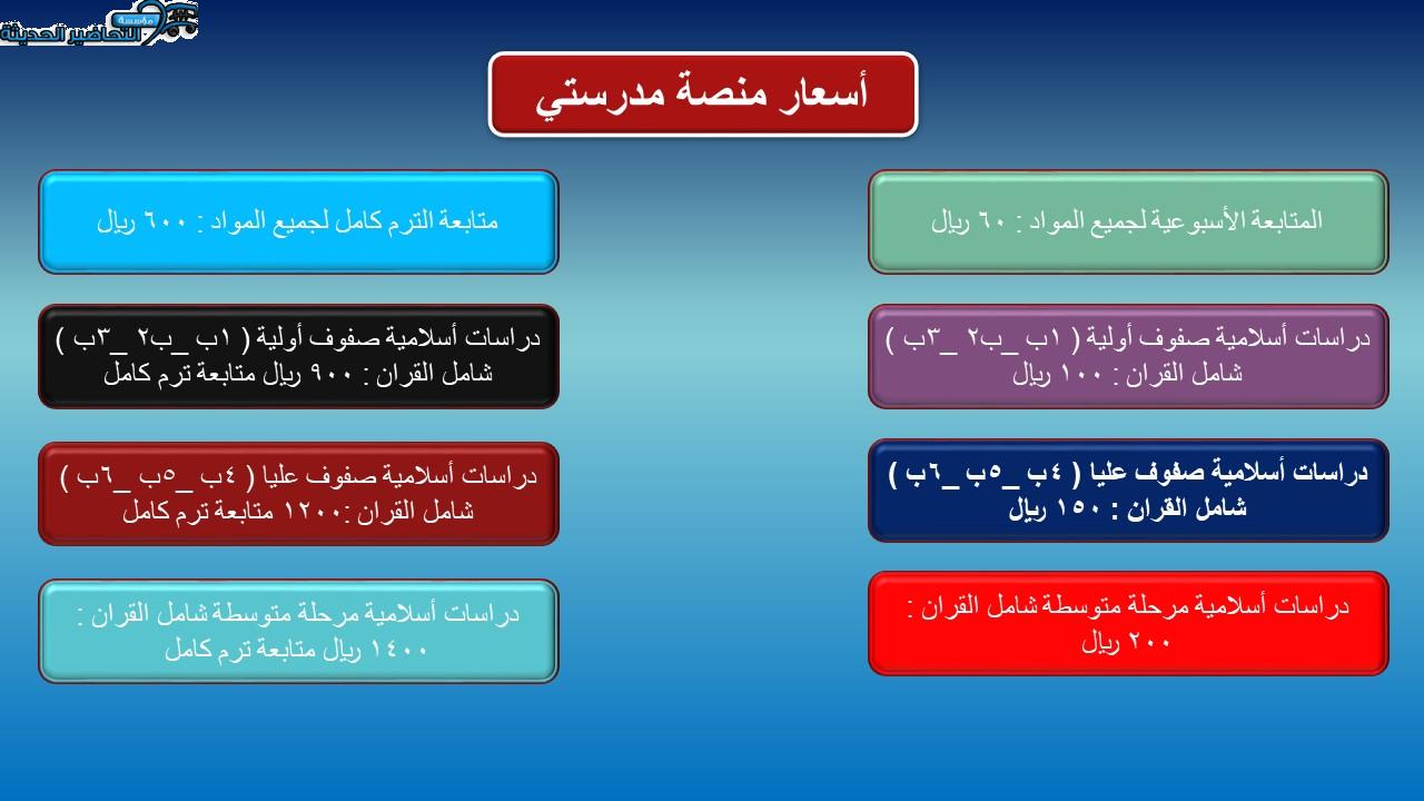 أسعار التحضير الإلكتروني لمادة حديث 1