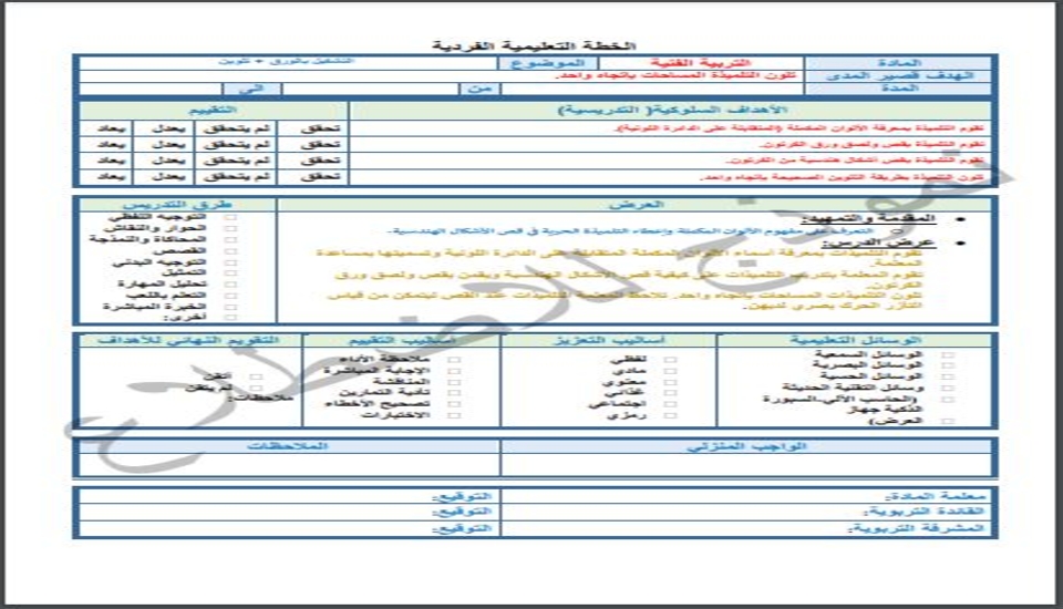 إثراءات منصة مدرستى التربية الفنية التربية الفكرية الفصل الثاني