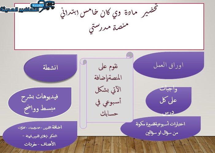 إغلاق الدرس وي كان خامس ابتدائي منصة مدرستي