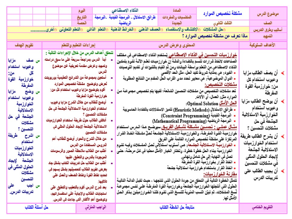 اثراءات الذكاء الاصطناعي 1-2 مسارات الفصل الثاني اثراءات الذكاء الاصطناعي 1-2 مسارات الفصل الثاني