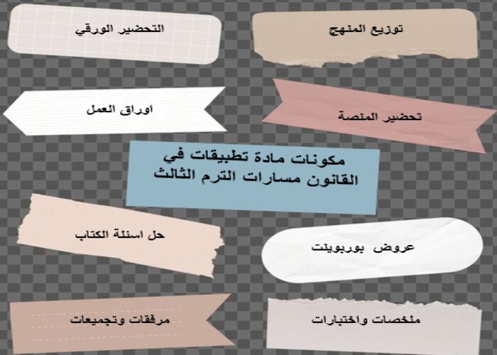 اثراءات تطبيقات في القانون مسارات الترم الثالث