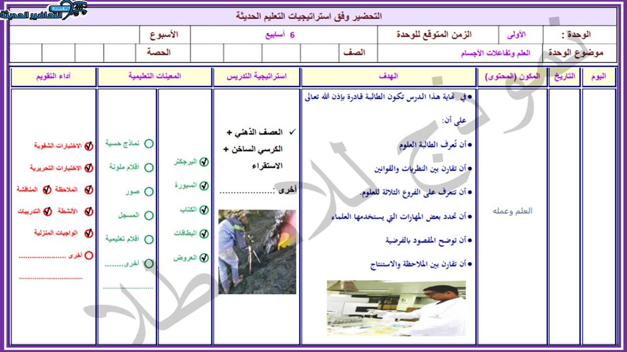 اثراءات منصة مدرستي علوم أول متوسط الفصل الثاني