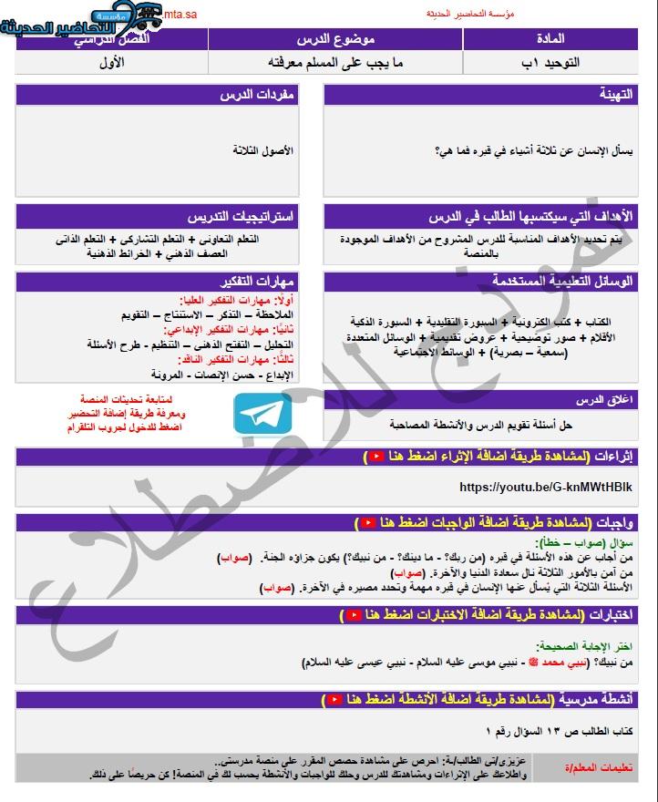 اثراءات منصة مدرستي لدراسات إسلامية الصف الأول الابتدائي الفصل الثاني