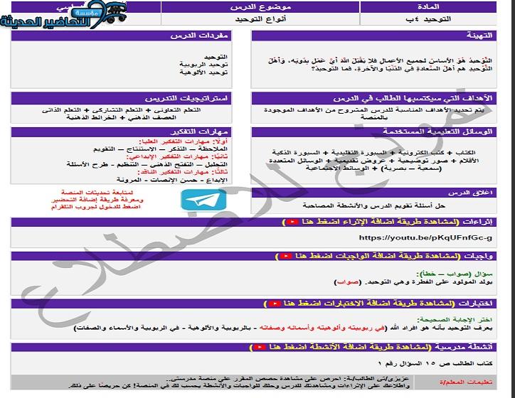 اختبار منصة مدرستي دراسات اسلامية الصف الرابع الابتدائي الفصل الثاني