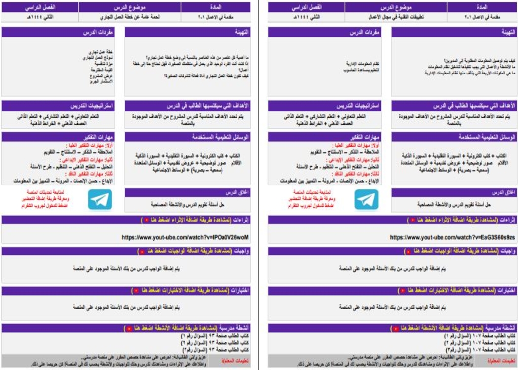 اختبار منصة مدرستي صناعة القرار في الاعمال 1-2 مسارات الفصل الثاني