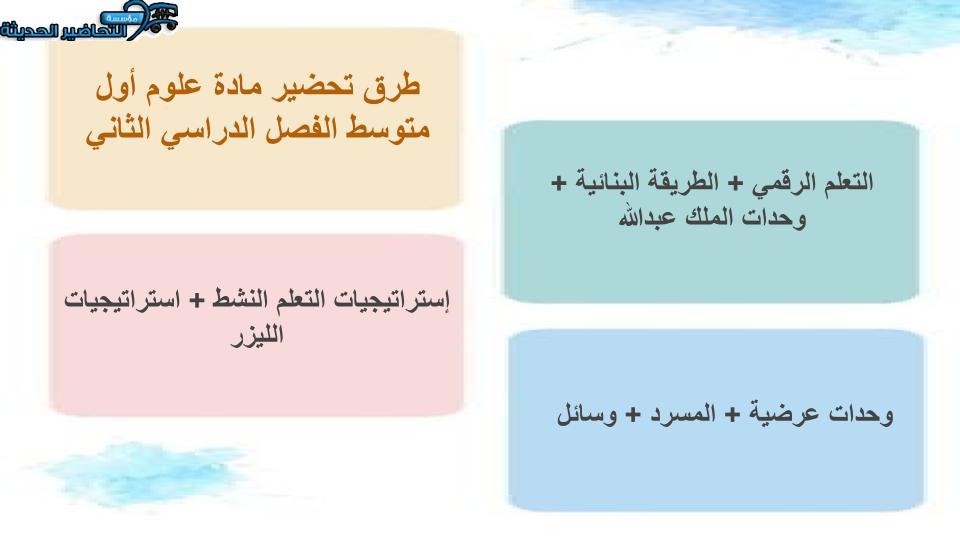 اختبار منصة مدرستي علوم أول متوسط الفصل الثاني