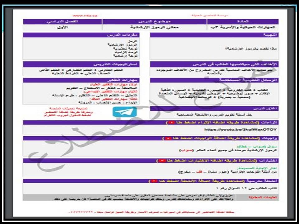 مفردات الدرس منصه مدرستى مهارات حياتية الصف الثالث الابتدائي الفصل الثاني مفردات الدرس منصه مدرستى مهارات حياتية الصف الثالث الابتدائي الفصل الثاني