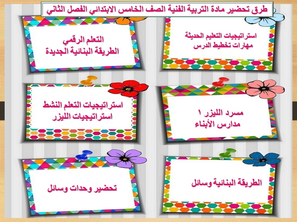 اختبار منصه مدرستي التربية الفنية الصف الخامس الابتدائي الفصل الثاني
