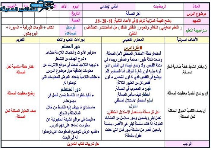 اختبارات رياضيات الصف الثاني الابتدائي الفصل الأول مدرستي
