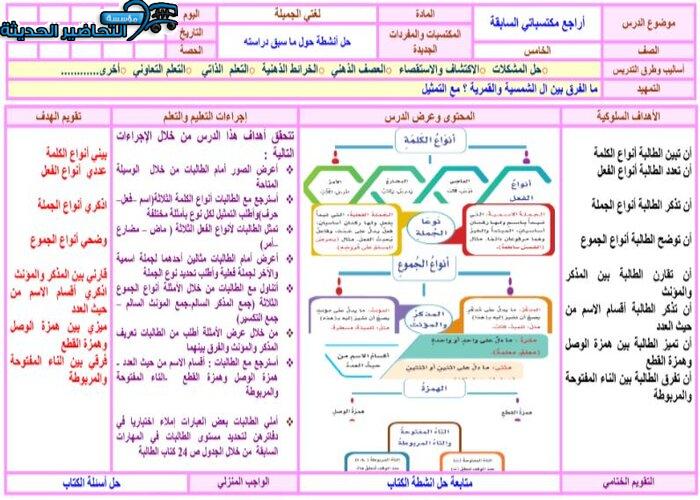 اختبارات لغتي الصف الخامس الابتدائي الفصل الأول مدرستي