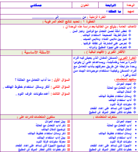 كتاب المعلم أسرية ثاني ابتدائي