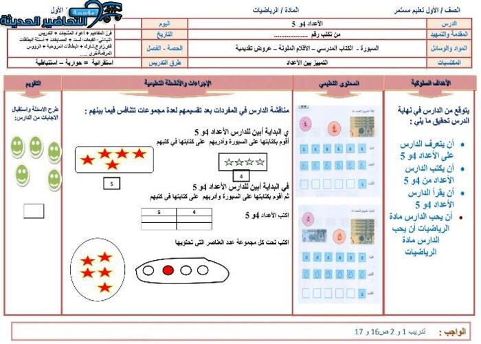 اغلاق الدرس التعليم المستمر الفصل الأول مدرستي