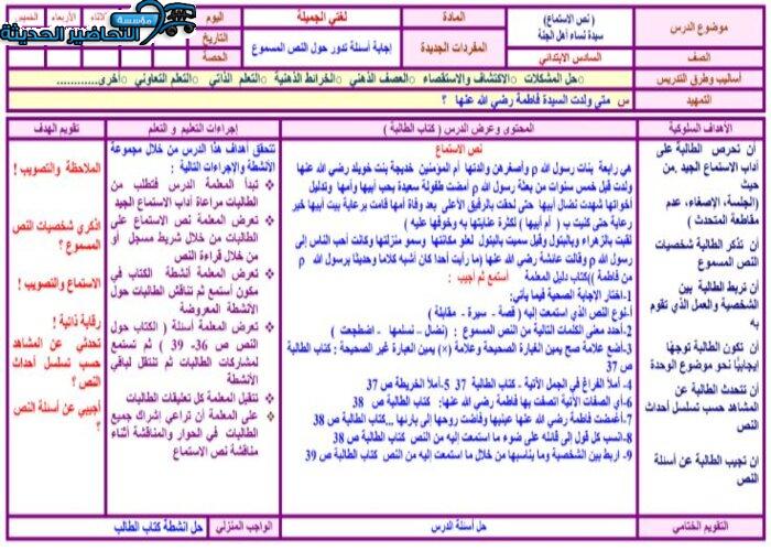 اغلاق الدرس لغتي الفصل الأول مدرستي