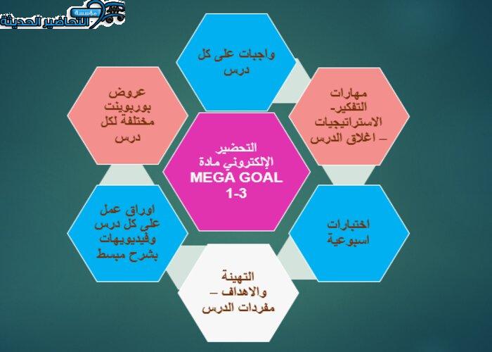 التحضير الإلكتروني لمادة  MEGA GOAL 1-3