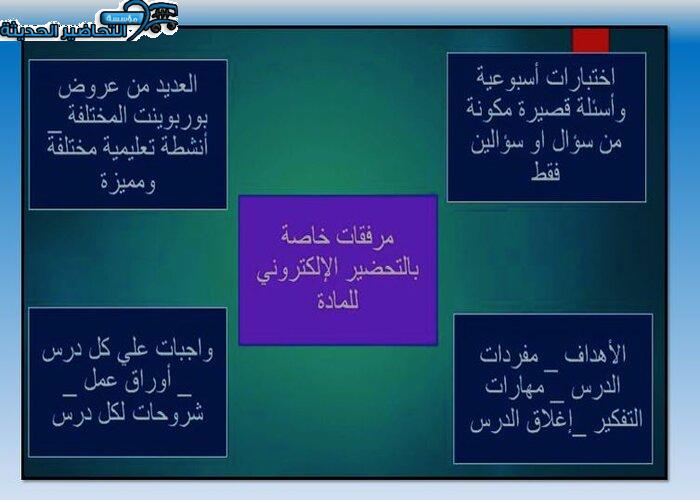 التحضير الإلكتروني لمادة الحاسب الآلي 3