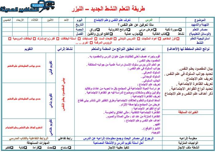التحضير الإلكتروني لمادة الدراسات النفسية والاجتماعية على الإيميل
