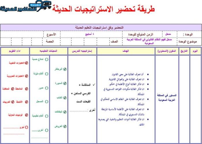 التحضير الإلكتروني لمادة القانون في حياتنا على الإيميل