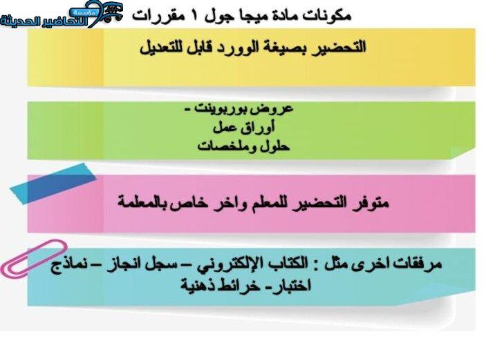 مكونات مادة Mega Goal 1 مقررات