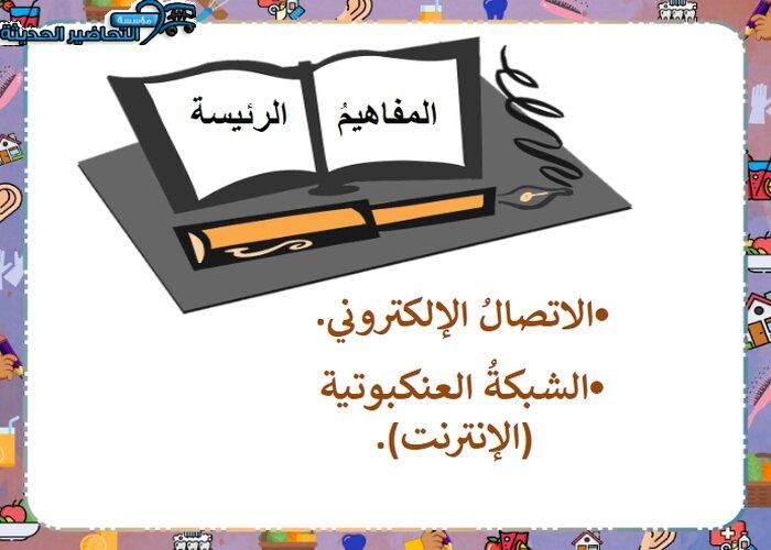 بوربوينت درس التعامل مع الأجهزة الإلكترونية مادة التربية الأسرية للصف السادس الابتدائي الفصل الدراسي الأول بوربوينت درس التعامل مع الأجهزة الإلكترونية مادة التربية الأسرية للصف السادس الابتدائي الفصل الدراسي الأول