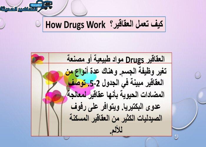 بوربوينت درس تأثيرات العقاقير مادة الاحياء 2 نظام مقررات