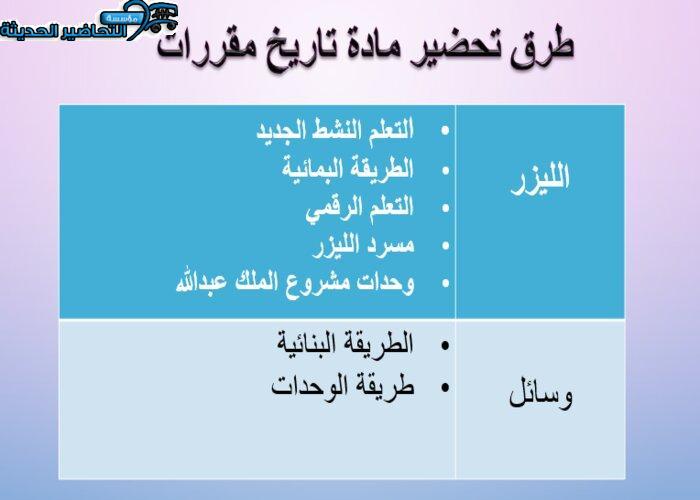 بوربوينت درس عمارة الحرمين الشريفين بنظام المقررات