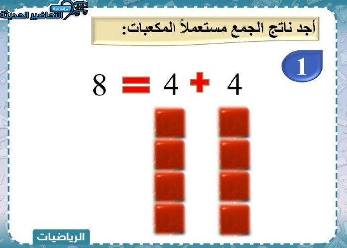  بوربوينت رياضيات الصف الثاني الابتدائي الفصل الأول مدرستي