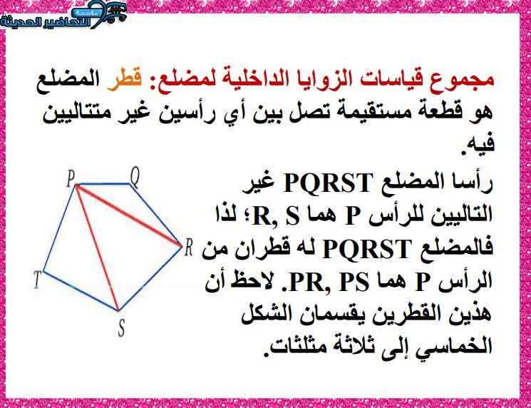 بوربوينت مادة الرياضيات 2 مقررات 