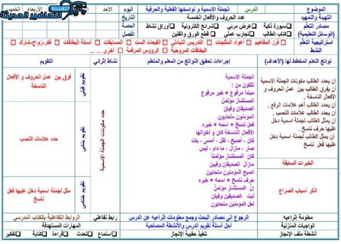 تحضير مادة كفايات لغوية 1 مقررات