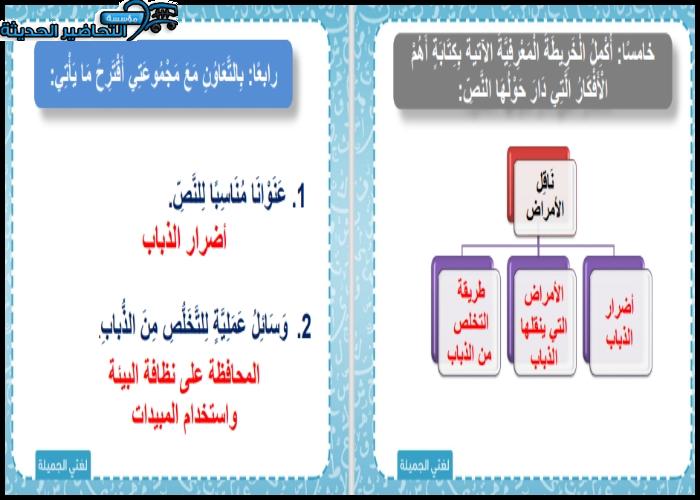 اختبارات لغتي الصف الرابع الابتدائي الفصل الأول مدرستي