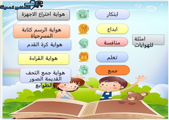 تحضير درس الهوايات الدراسات الاجتماعية ثاني متوسط