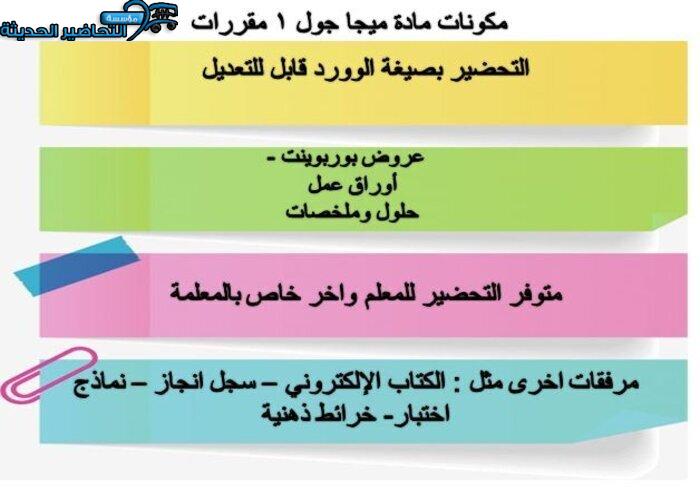مكونات مادة Mega Goal 1 مقررات