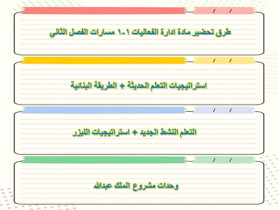 اغلاق الدرس منصة مدرستي ادارة الفعاليات 1-1 مسارات الفصل الثاني اغلاق الدرس منصة مدرستي ادارة الفعاليات 1-1 مسارات الفصل الثاني