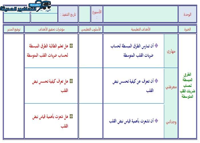 تحضير التربية البدنية الثالث المتوسط الفصل الثاني