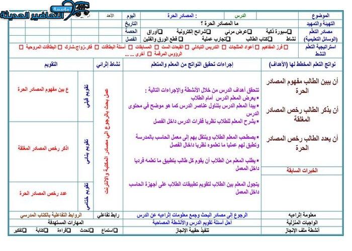 ورق عمل مادة الحاسب الآلي 1 مقررات