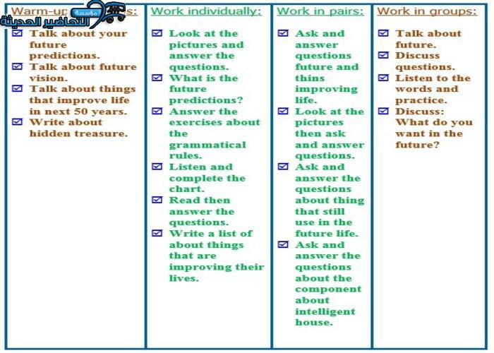 ورق عمل درس Unit 3 Lesson 13 مادة Mega Goal 1 مقررات 