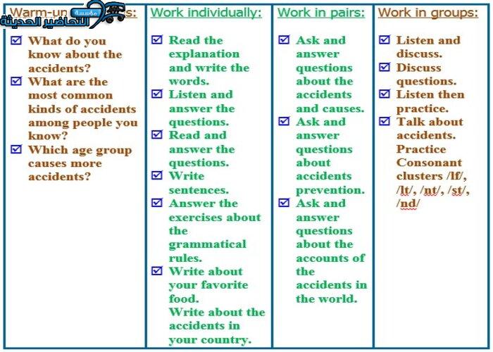 ورق عمل درس Unit 5 Lesson 6 مادة Mega Goal 1 مقررات 
