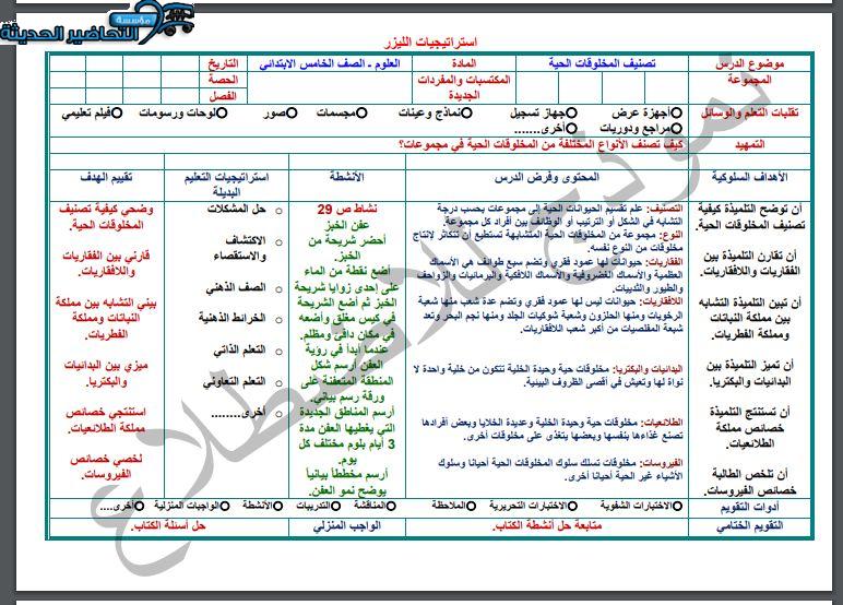 اغلاق الدرس منصة مدرستي علوم الصف الخامس الابتدائي الفصل الثاني
