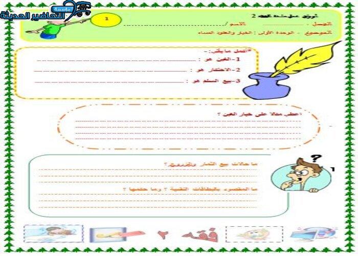 تحضير مادة الفقة 2 الصف الثانوى مقررات