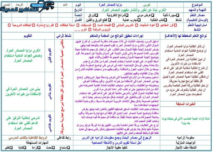 ورق عمل مادة المهارات الرقميةمقررات